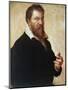 Self Portrait, C1550-1566-Lambert Lombard-Mounted Giclee Print
