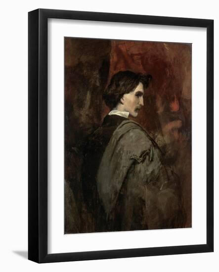 Self-Portrait, C1854-C1858-Anselm Feuerbach-Framed Giclee Print