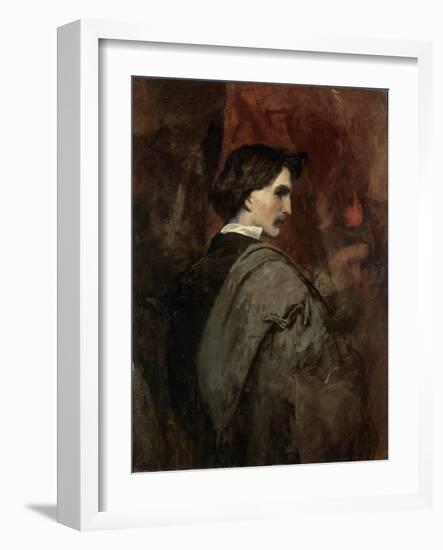 Self-Portrait, C1854-C1858-Anselm Feuerbach-Framed Giclee Print