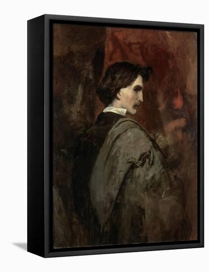 Self-Portrait, C1854-C1858-Anselm Feuerbach-Framed Stretched Canvas