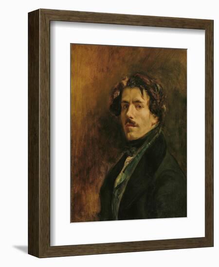 Self Portrait, circa 1837-Eugene Delacroix-Framed Giclee Print