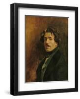 Self Portrait, circa 1837-Eugene Delacroix-Framed Giclee Print