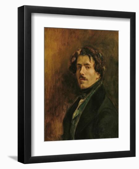 Self Portrait, circa 1837-Eugene Delacroix-Framed Giclee Print