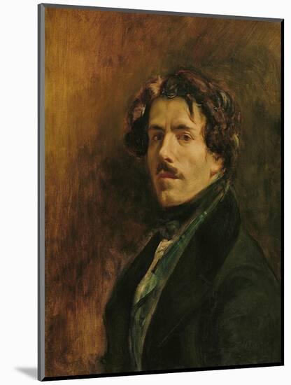 Self Portrait, circa 1837-Eugene Delacroix-Mounted Giclee Print