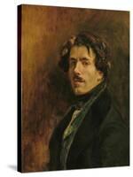 Self Portrait, circa 1837-Eugene Delacroix-Stretched Canvas