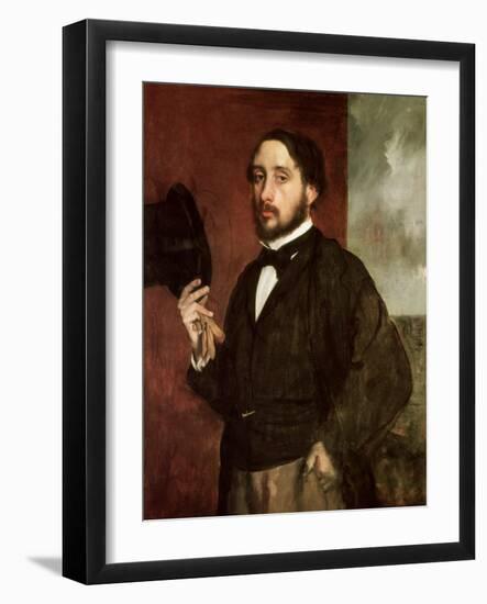 Self Portrait, circa 1862-Edgar Degas-Framed Giclee Print