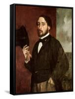 Self Portrait, circa 1862-Edgar Degas-Framed Stretched Canvas