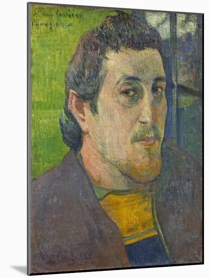 Self Portrait Dedicated to Carriere, 1888-1889-Paul Gauguin-Mounted Giclee Print