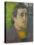 Self Portrait Dedicated to Carriere, 1888-1889-Paul Gauguin-Stretched Canvas