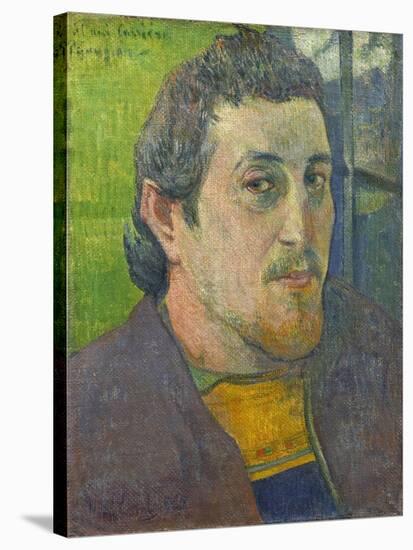 Self-Portrait Dedicated to Carriere, 1888-89-Paul Gauguin-Stretched Canvas