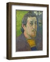 Self-Portrait Dedicated to Carriere, 1888-89-Paul Gauguin-Framed Art Print