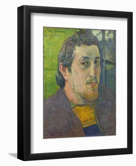 Self-Portrait Dedicated to Carriere, 1888-89-Paul Gauguin-Framed Art Print