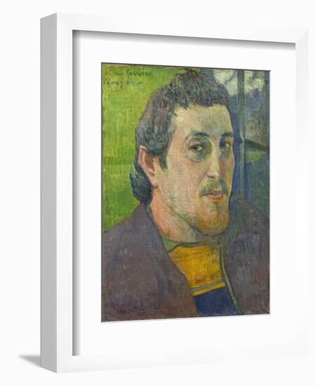 Self-Portrait Dedicated to Carriere, 1888-89-Paul Gauguin-Framed Art Print