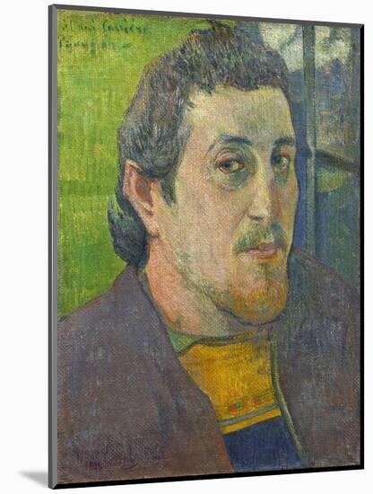 Self-Portrait Dedicated to Carriere, 1888-89-Paul Gauguin-Mounted Art Print