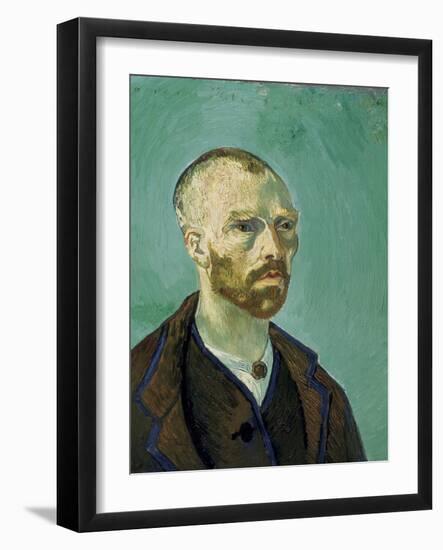 Self-Portrait Dedicated to Paul Gauguin-Vincent van Gogh-Framed Art Print