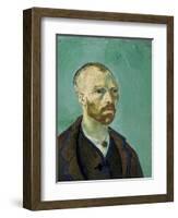 Self-Portrait Dedicated to Paul Gauguin-Vincent van Gogh-Framed Art Print