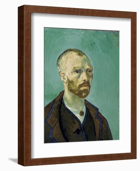 Self-Portrait Dedicated to Paul Gauguin-Vincent van Gogh-Framed Art Print