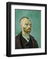 Self-Portrait Dedicated to Paul Gauguin-Vincent van Gogh-Framed Art Print