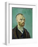 Self-Portrait Dedicated to Paul Gauguin-Vincent van Gogh-Framed Art Print