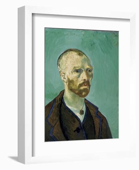 Self-Portrait Dedicated to Paul Gauguin-Vincent van Gogh-Framed Art Print