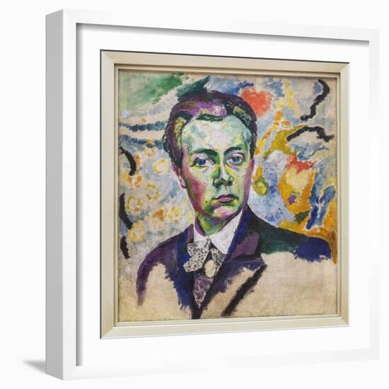 Self-Portrait - Delaunay Robert (1885-1941) - Winter 1905-1906 - Height: 0.54 M - Length: 0.46 M --Robert Delaunay-Framed Giclee Print