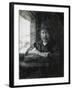 Self-Portrait Drawing by a Window, 1648-Rembrandt van Rijn-Framed Giclee Print