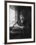 Self-Portrait Drawing by a Window, 1648-Rembrandt van Rijn-Framed Giclee Print