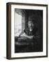 Self-Portrait Drawing by a Window, 1648-Rembrandt van Rijn-Framed Giclee Print