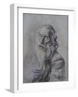 Self-Portrait Drawing-Vincenzo Gemito-Framed Art Print