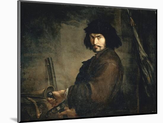 Self-Portrait Dressed as Warrior-Salvator Rosa-Mounted Giclee Print