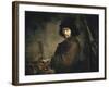 Self-Portrait Dressed as Warrior-Salvator Rosa-Framed Giclee Print