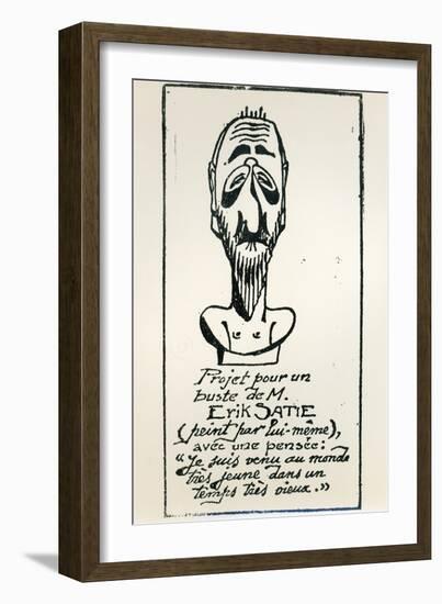 Self Portrait, Early 20th Century-Erik Satie-Framed Giclee Print