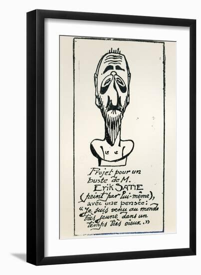 Self Portrait, Early 20th Century-Erik Satie-Framed Giclee Print