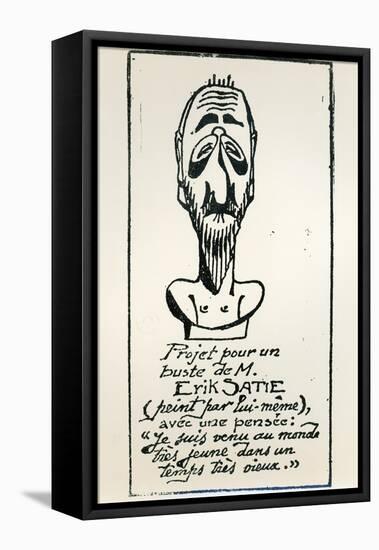 Self Portrait, Early 20th Century-Erik Satie-Framed Stretched Canvas