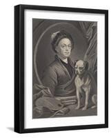Self Portrait, Engraved by J. Mollison-William Hogarth-Framed Giclee Print