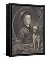 Self Portrait, Engraved by J. Mollison-William Hogarth-Framed Stretched Canvas