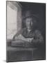 Self-Portrait, Etching at a Window, 1648 (Etching and on Laid Paper)-Rembrandt van Rijn-Mounted Giclee Print