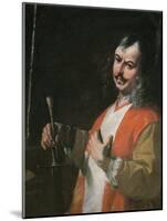 Self Portrait, from 'St John the Baptist Preaching'-Mattia Preti-Mounted Giclee Print