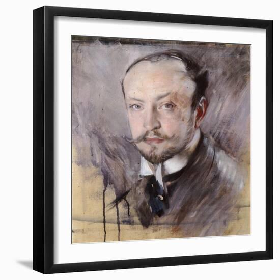 Self-Portrait, Front View-Giovanni Boldini-Framed Giclee Print