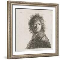 Self-Portrait Frowning, 1630-Rembrandt Harmensz. van Rijn-Framed Giclee Print