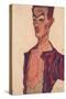 Self-Portrait, Grimacing, 1910-Egon Schiele-Stretched Canvas