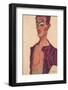 Self-Portrait, Grimacing-Egon Schiele-Framed Giclee Print