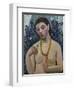 Self-Portrait (Half-Portrait, "Nude with Necklace") 1906-Paula Modersohn-Becker-Framed Giclee Print