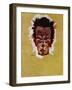 Self-Portrait (Head), 1910-Egon Schiele-Framed Giclee Print