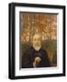 Self-Portrait in a Birch Grove-Hans Thoma-Framed Giclee Print