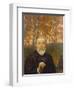 Self-Portrait in a Birch Grove-Hans Thoma-Framed Giclee Print