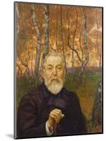 Self-Portrait in a Birch Grove-Hans Thoma-Mounted Giclee Print