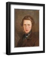 Self Portrait in a Brown Coat, C. 1844-Ford Madox Brown-Framed Premium Giclee Print