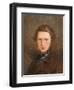 Self Portrait in a Brown Coat, C. 1844-Ford Madox Brown-Framed Premium Giclee Print