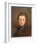 Self Portrait in a Brown Coat, C. 1844-Ford Madox Brown-Framed Premium Giclee Print